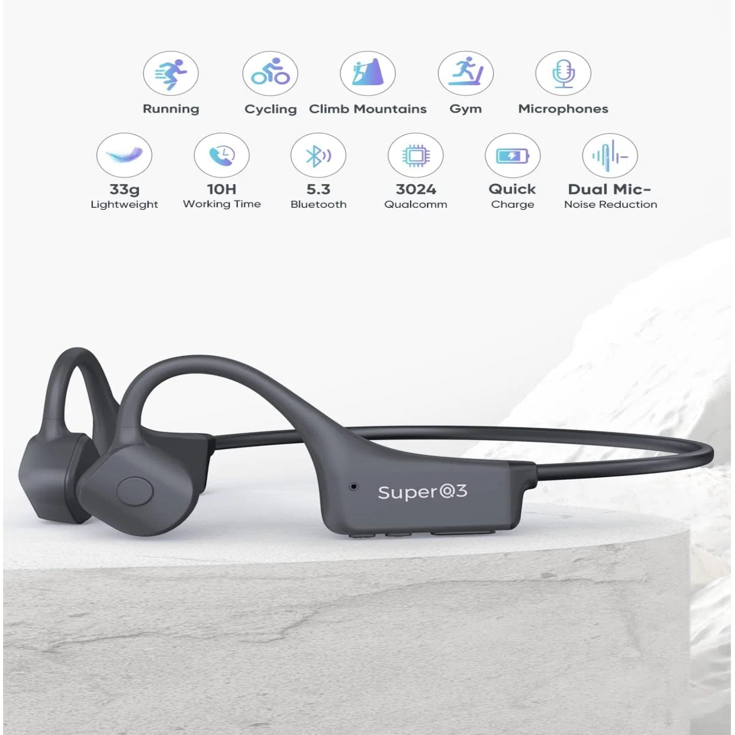 🔥🔥 IP67 Waterproof Bone Conduction Headphones