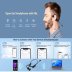 🔥🔥40%OFF 🔥🔥Bone Conduction Headphones with Boom Microphone