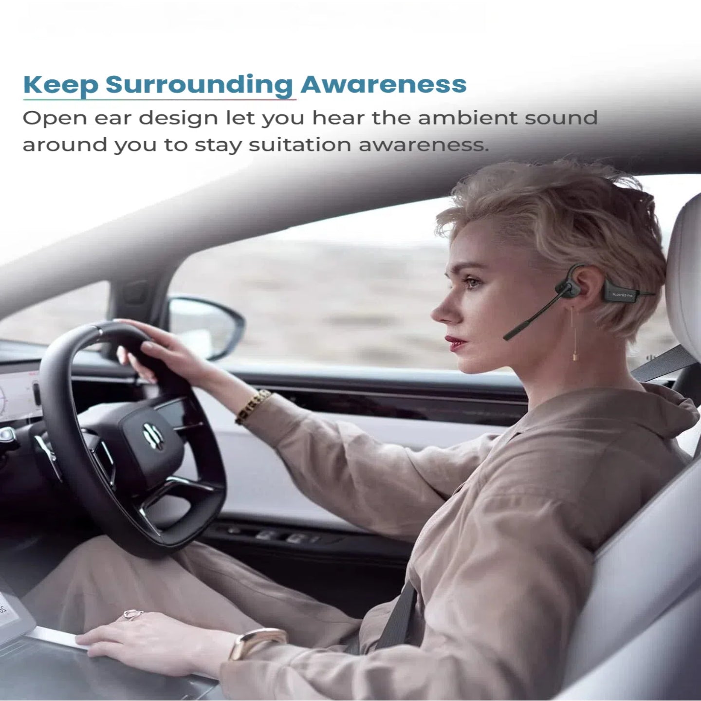 🔥🔥30%OFF 🔥🔥Bone Conduction Headphones with Noise Canceling Microphone