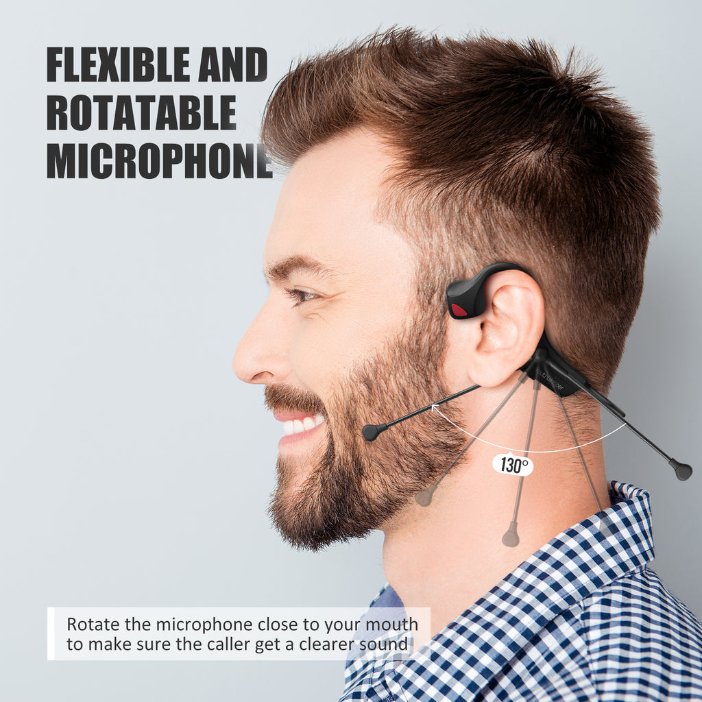 🔥🔥40%OFF 🔥🔥Bone Conduction Headphones with Boom Microphone