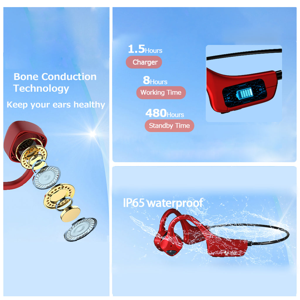 🔥🔥50%OFF 🔥🔥Bone Conduction Open Ear Headphones Bluetooth