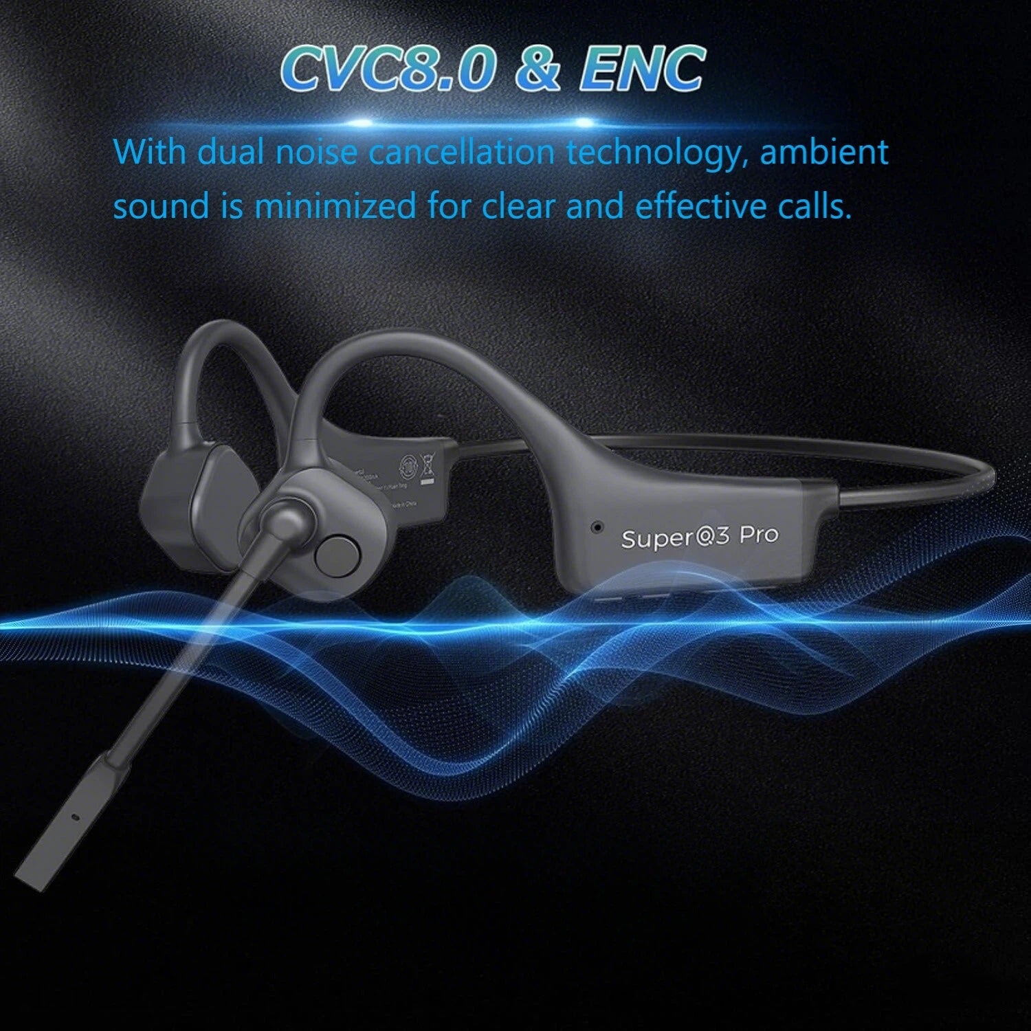 🔥🔥30%OFF 🔥🔥Bone Conduction Headphones with Noise Canceling Microphone